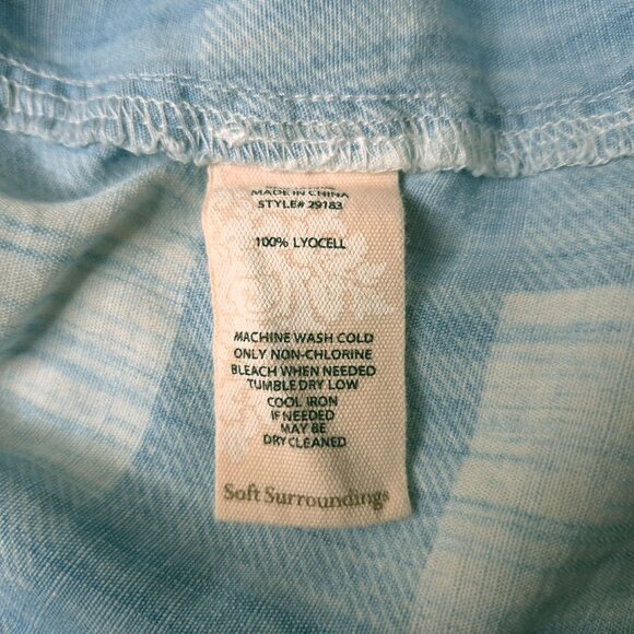 Soft Surroundings Womens Button Up Shirt Medium Plaid Long Sleeve Top Tunic - Picture 6 of 6